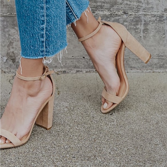 Blush pink block heels - Picture 6 of 7
